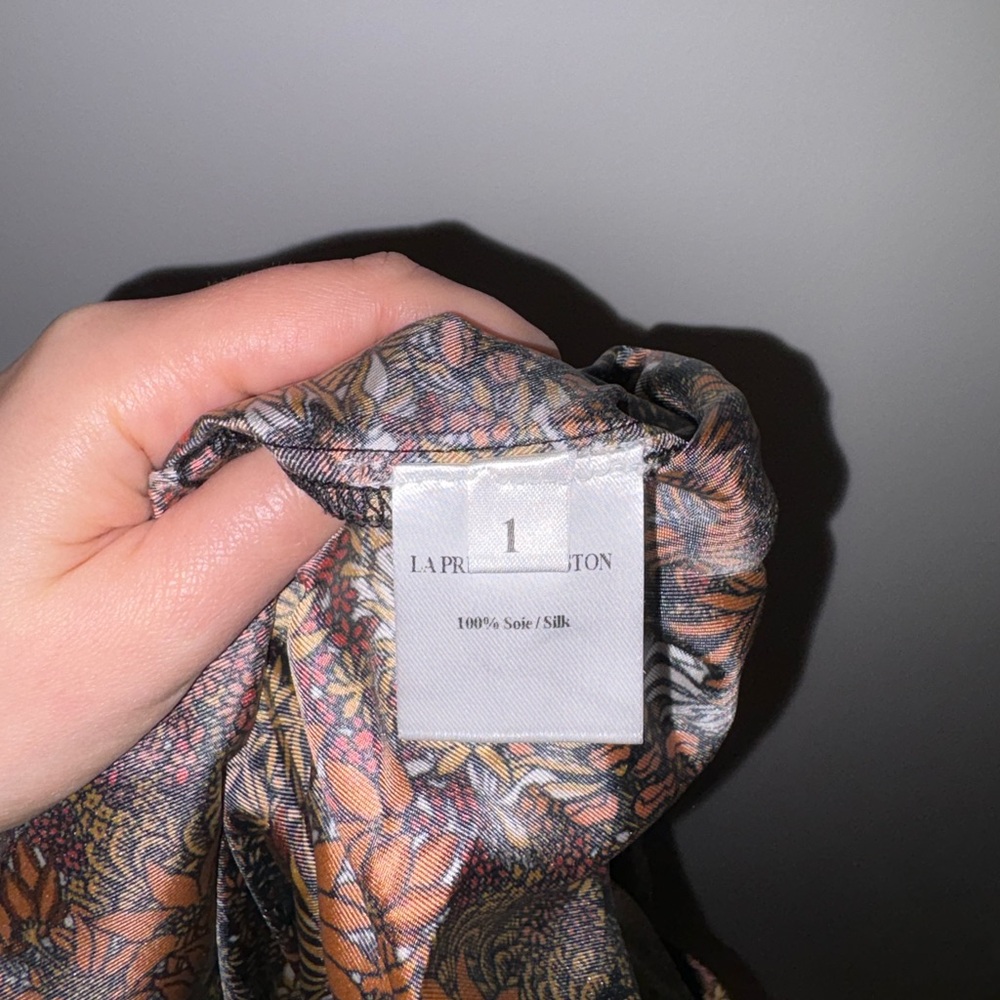 La Prestic Ouiston Silk Smocked Maxi Skirt - Picture 6 of 6